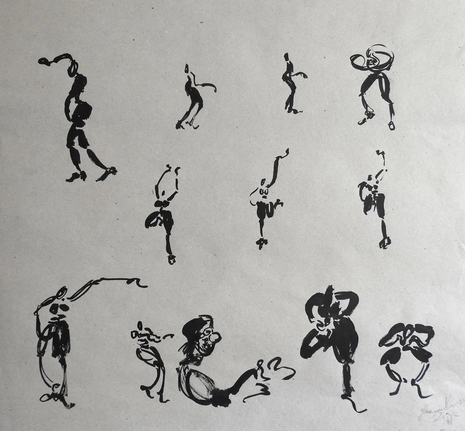 Compagnie Montalvo Hervieu - Encre de Chine sur papier