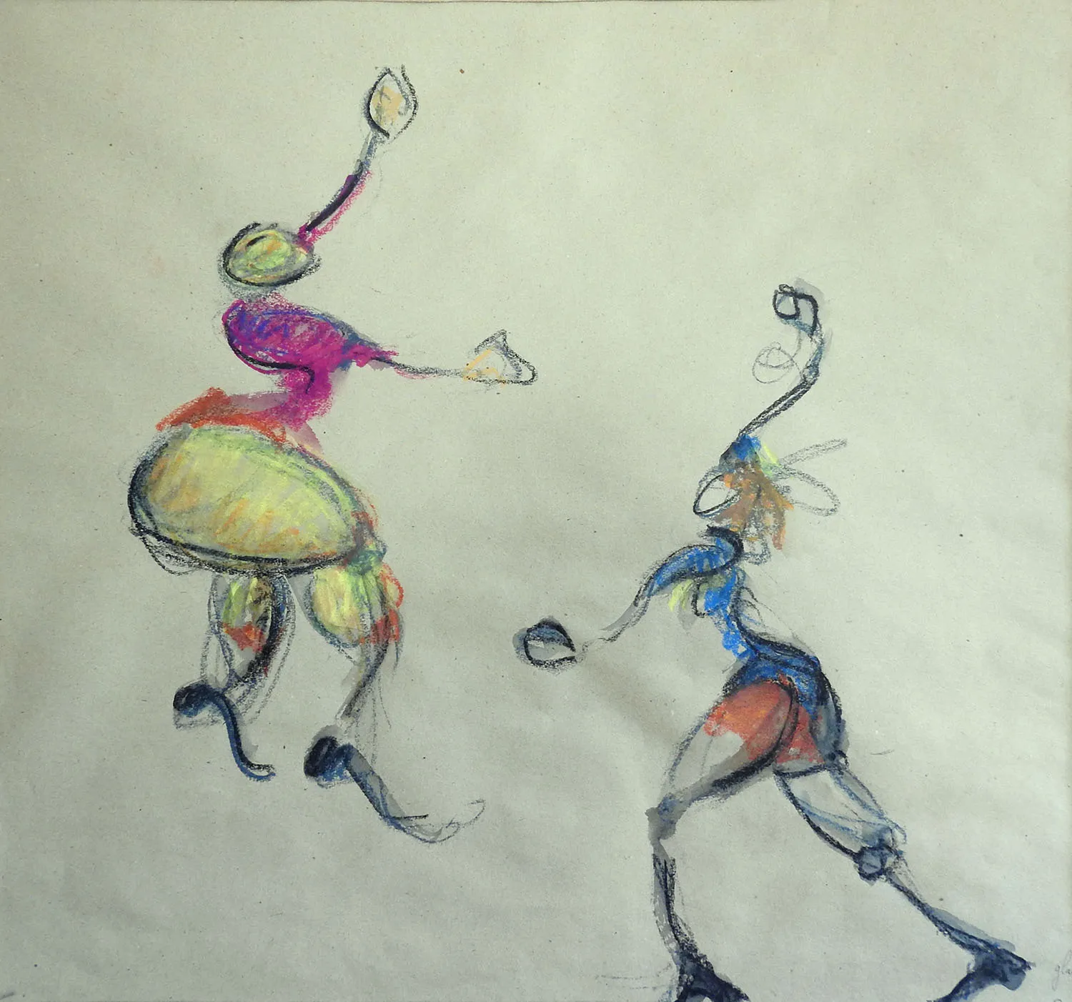 Compagnie Montalvo Hervieu-Crayon aquarelle sur papier