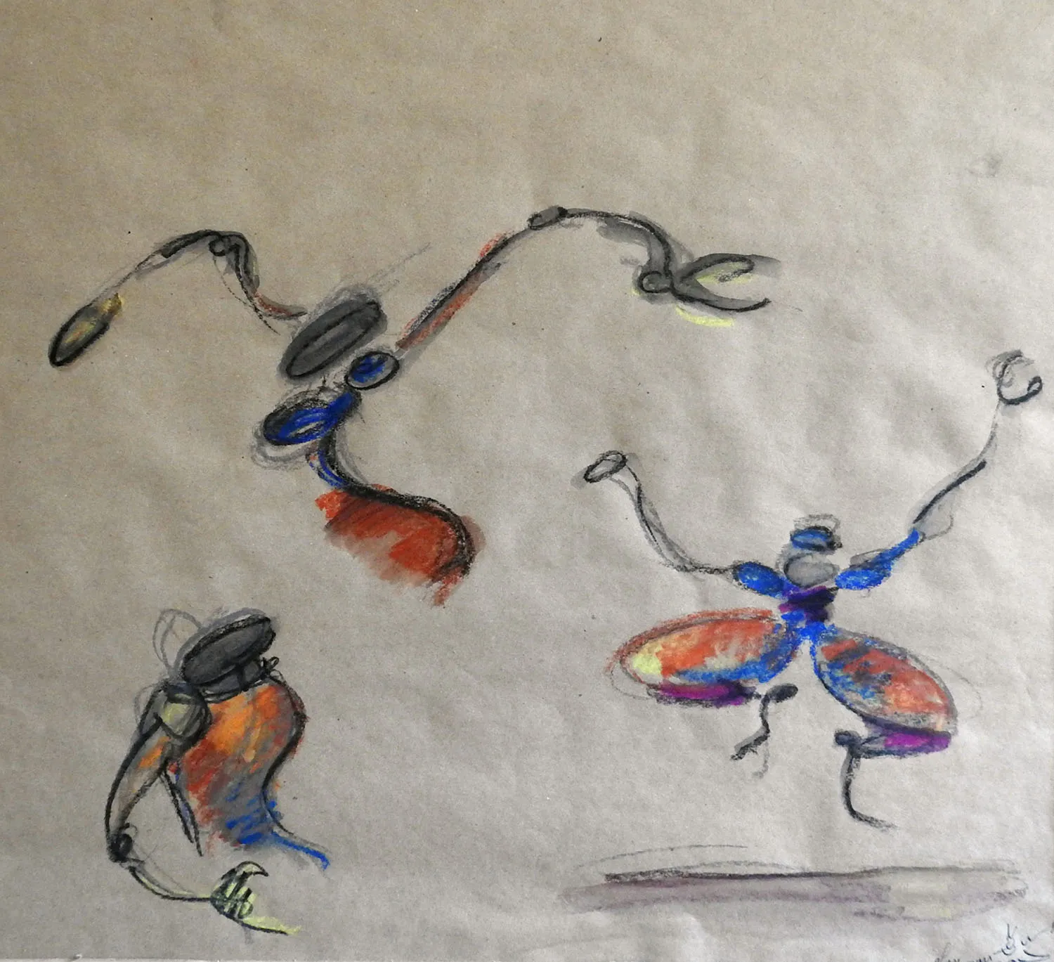 Compagnie Montalvo Hervieu - Crayon aquarelle sur papier
