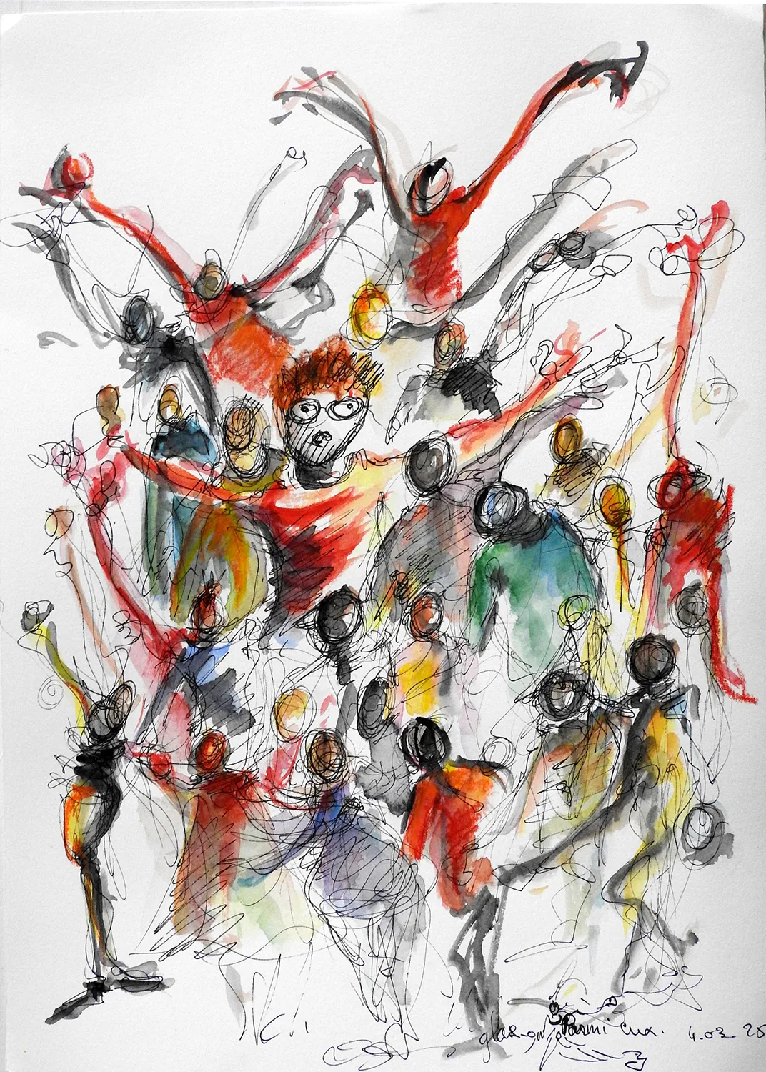 Parmi eux Franck Carter 2025 - Corinne Glass Technique mixte