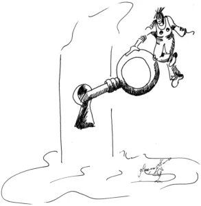 A chaque conte - Illustration du livre "Les aventures du P'tit réveur" - Corrine Glass