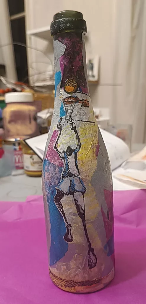 Bouteille personnalisée pour un sportif - Corinne Glass