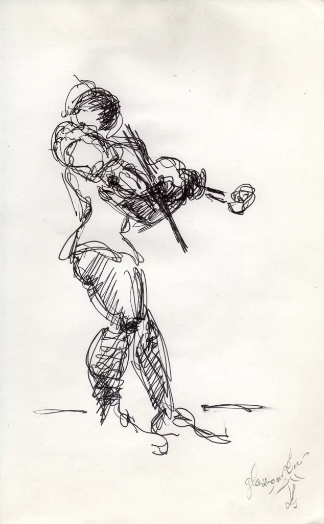 Musiciens le violoniste 1 - Corinne Glass